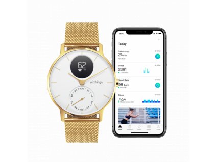 Withings Steel HR (36mm) LIMITED EDITION - Champagne Gold / White